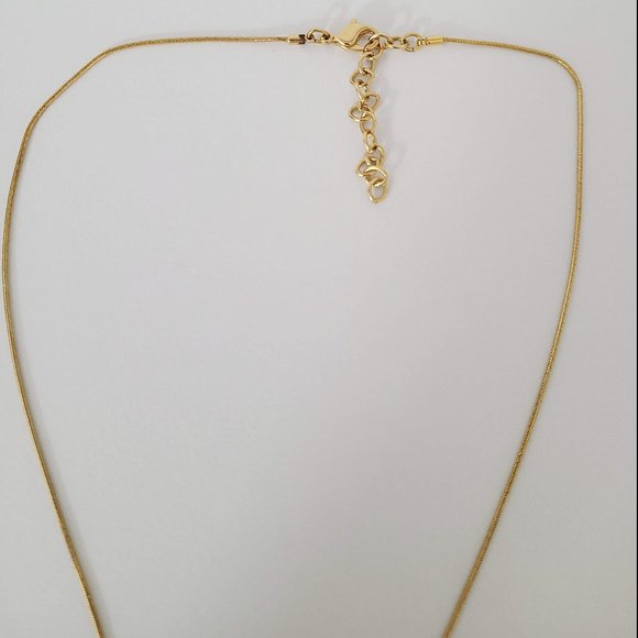 Golden Leaf Necklace - Picture 4 of 7